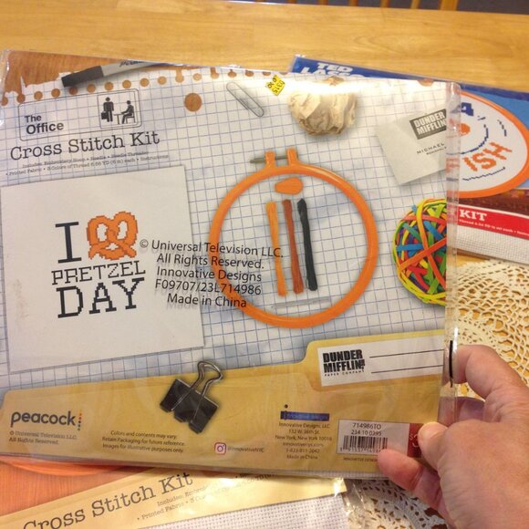 Cross Stitch Kits Bundle, Ted Lasso and The Office - Picture 3 of 7